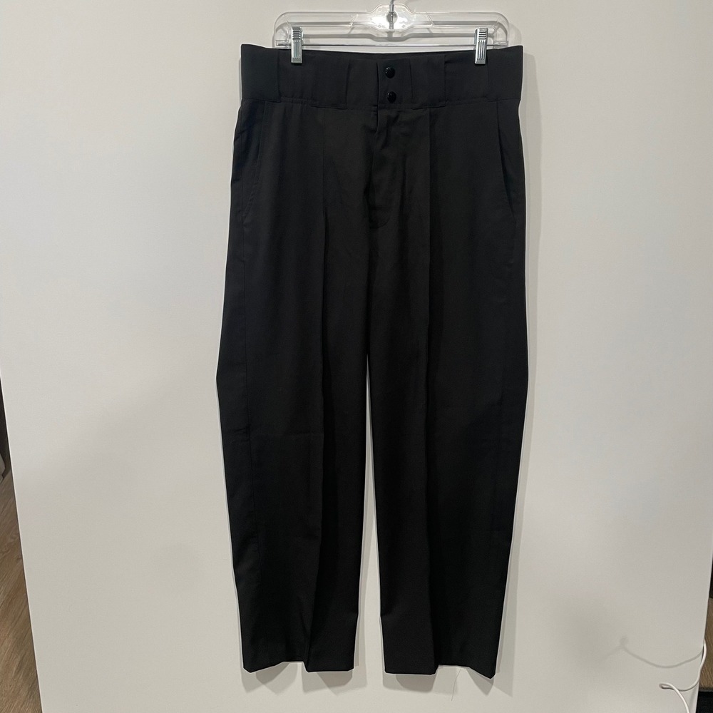 Smitty Mens Umpire Pants Black Pleated Referee Slacks Size 32 34x28